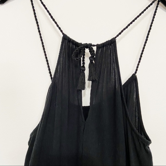 Aerie Short Black Romper with Lace Hem XS - Picture 4 of 8